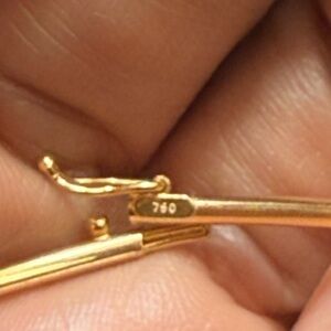 18K real gold bangle